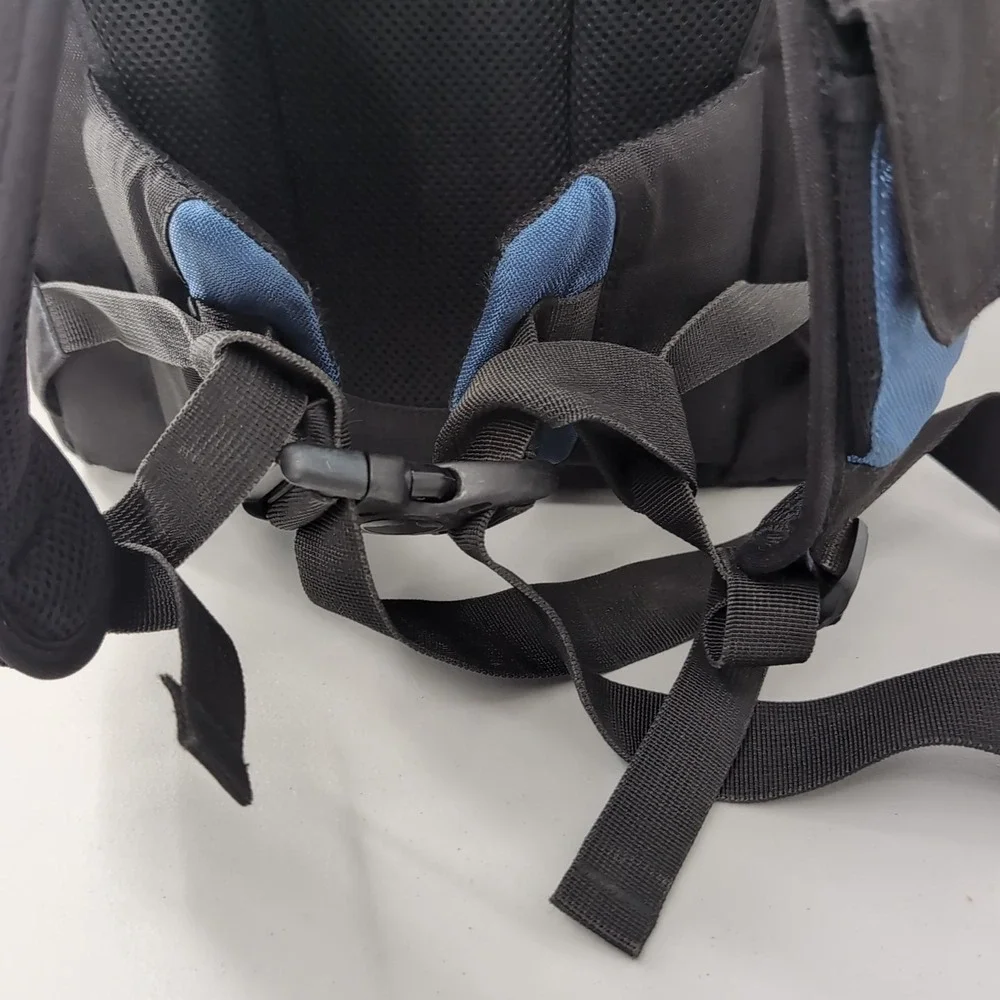 Lowepro Camera Backpack Black Blue Padded Photography Gear Bag Multi-Pocket